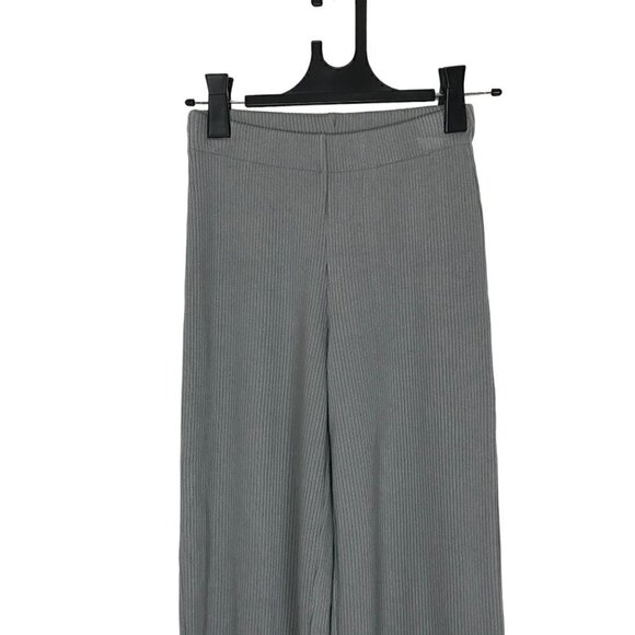 Vince Grey High Waisted Ribbed Flare Pants Size XXS - Picture 3 of 7